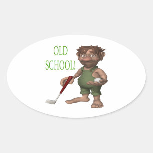 Old School Oval Sticker