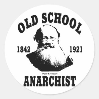 Old School -- Peter Kropotkin Classic Round Sticker