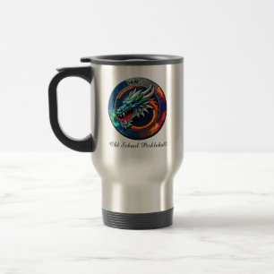 Old School Pickleball Dragon X Team in Venice Fl Travel Mug