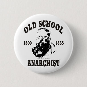 Old School -- Pierre-Joseph Proudhon 6 Cm Round Badge