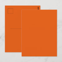 Old School Pumpkin Spice Orange Solid Colour