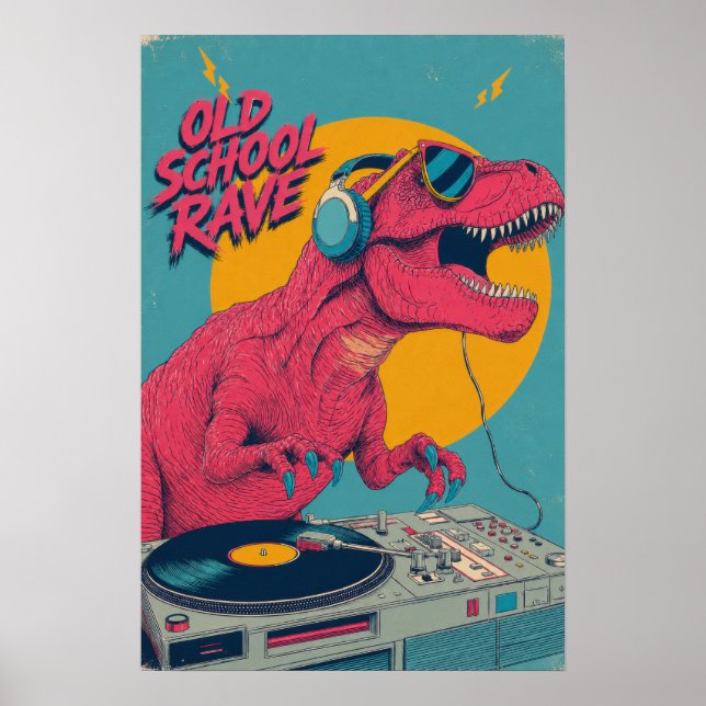 Old School Rave Poster (Front)