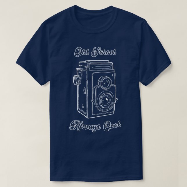 Old School Reflex Camera photographer 2 T-Shirt (Design Front)
