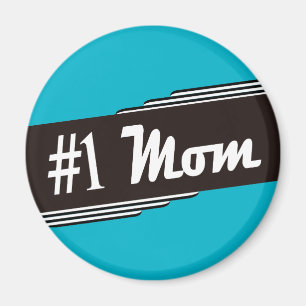 Old School Retro Vintage #1 Mum Magnet