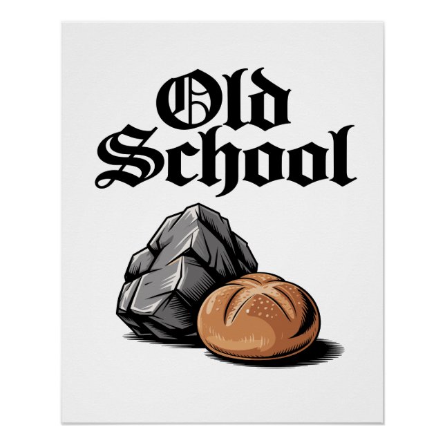 Old School Rock and Roll Poster (Front)