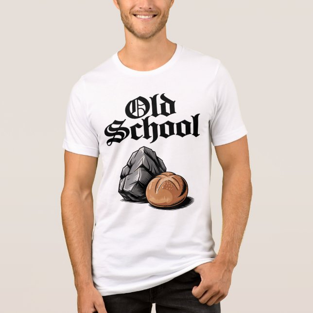 Old School Rock and Roll Tri-Blend Shirt (Front)