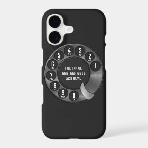 Old School Rotary Dial Phone Black