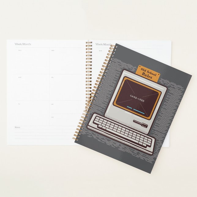 Old School Rules Retro Computer Game Over Planner (Creator Uploaded)