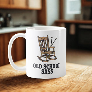 Old School Sass Sassy Grandparent Humor Coffee Mug