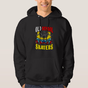 Old School Skaters Roller Skates Vintage Retro Rol Hoodie