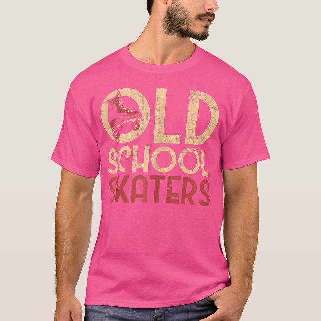 Old School Skaters Roller Skating Roller Derby Ska T-Shirt (Front)