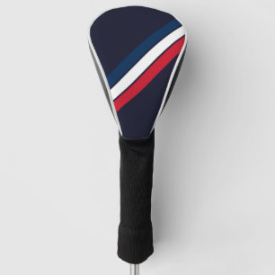 Old School Striped 70s 80s Retro Racing Stripes Golf Head Cover