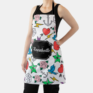 Old School Tattoo Apron