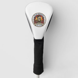 Old School Tattoo Cat Cute Kitty Design - Old Scho Golf Head Cover