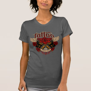 Old School Tattoo Sub Culture Roses Knuckles T-Shirt