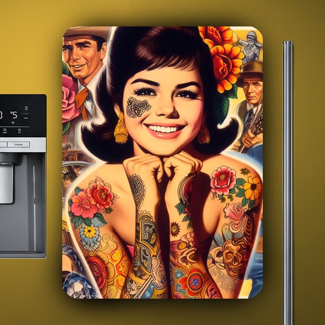 Old School Tattooed Girl Magnet (Creator Uploaded)