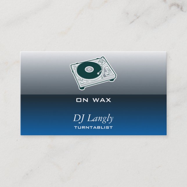 Old School Turntable Business Card (Front)