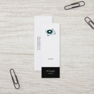 Old School Turntable Mini Business Card