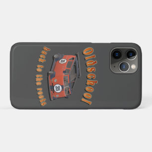 Old school, vintage car in Red and Grey Hoch-gesch Case-Mate iPhone Case