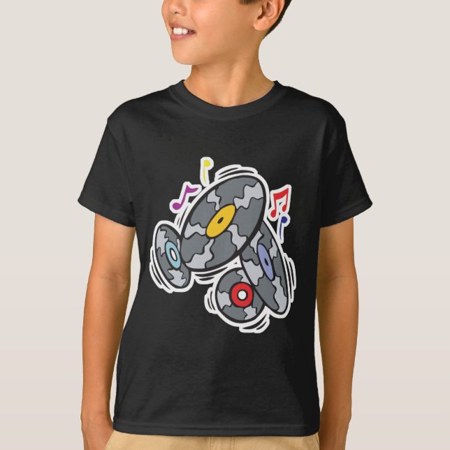 old school vinyl records T-Shirt (Front)