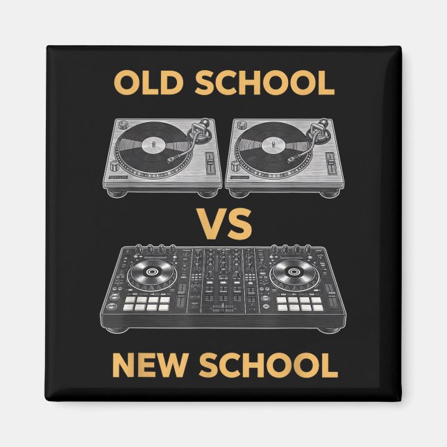 Old School Vs New School Dj Turntable Vs Magnet (Front)