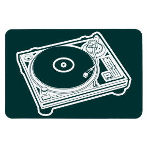 Old School Wax / Turntable Magnet