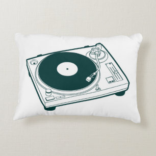Old School Wax (Vinyl) Turntable Decorative Cushion
