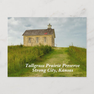 Old schoolhouse on the Kansas Prairie	 Postcard