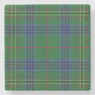 Old Scots Tavern Clan Kennedy Tartan Stone Coaster