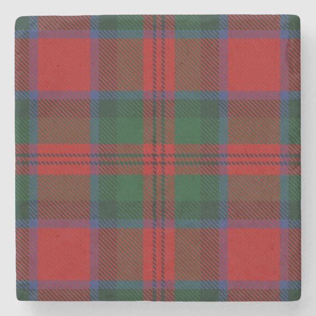 Old Scots Tavern Clan MacDuff Tartan Stone Coaster (Front)