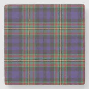 Old Scots Tavern Clan MacLellan Tartan Stone Coaster