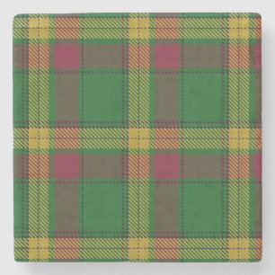 Old Scots Tavern Clan MacMillan Tartan Stone Coaster