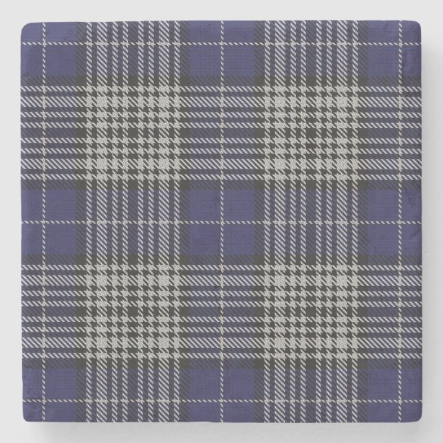 Old Scots Tavern Clan Napier Tartan Stone Coaster (Front)