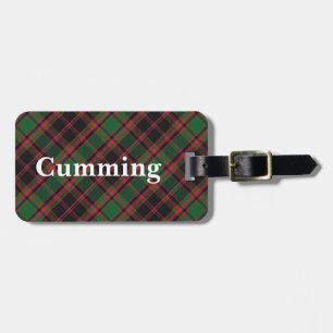 Old Scotsman Clan Cumming Tartan Luggage Tag