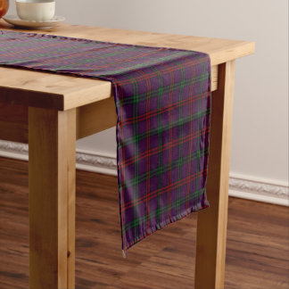 Old Scottish Clan Montgomery Tartan Plaid Short Table Runner