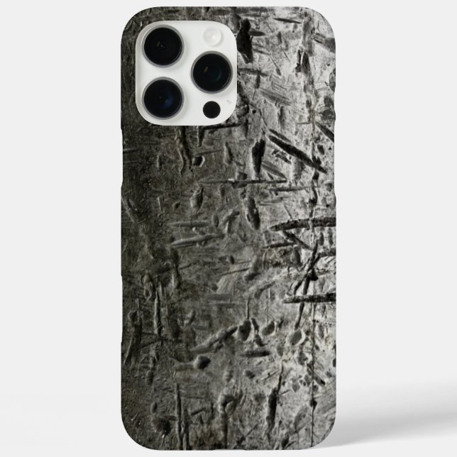 Old Scratched Metal Case-Mate iPhone Case (Back)