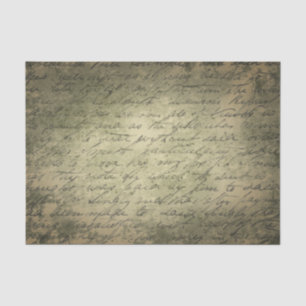 Old Script Tissue Paper