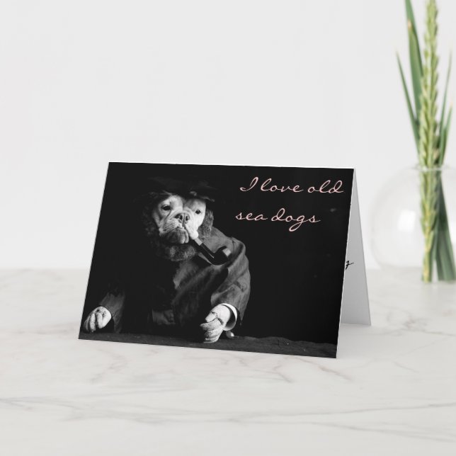 Old Sea Dog Valentine's Day Card (Front)