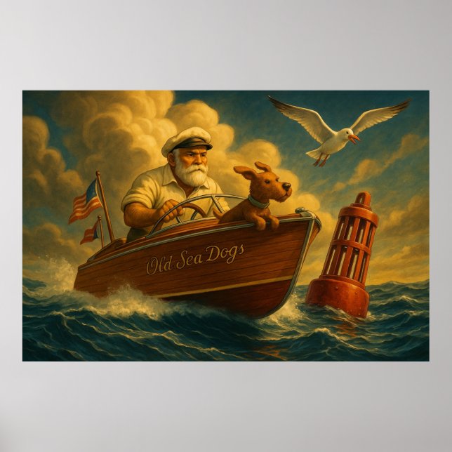 Old Sea Dogs: a sailor and his trusty canine  Poster (Front)