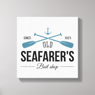 Old Seafarers Bait Shop Canvas Print