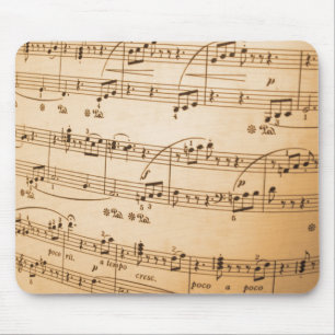 Old Sheet Music Mouse Pad