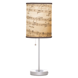 Old Sheet Music Table Lamps