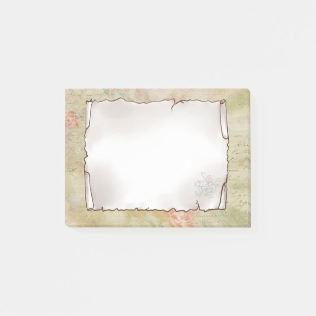 Old sheet post-it adhesive notes (Front)