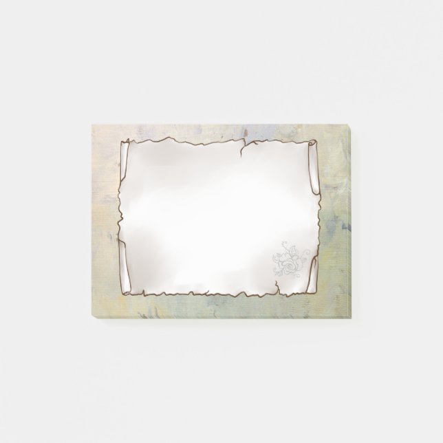 Old sheet post-it adhesive notes (Front)