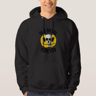 Old Skool Forever Skull Face Original Raver Raving Hoodie