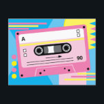 Old Skool Pink Cassette Mix Tape Playlist Postcard<br><div class="desc">Old Skool Pink Cassette Tape "Mix Tape" Playlist Postcard. Designed by Jacqueline. Personalized by You.</div>