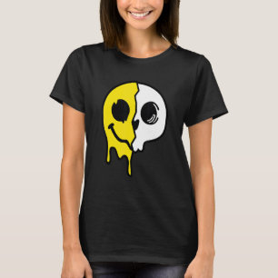 Old Skool Skull Face Original Raver Love Raving T-Shirt