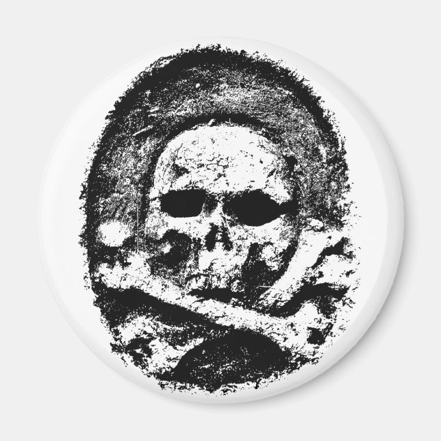 Old skull magnet (Front)