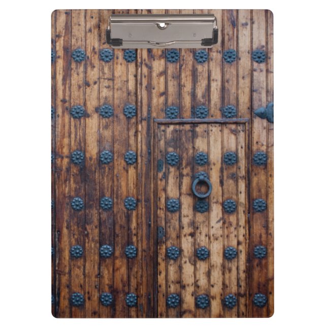 Old Small Door Within Large Doors Clipboard (Front)