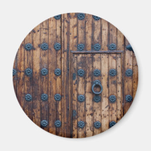 Old Small Door Within Large Doors Magnet